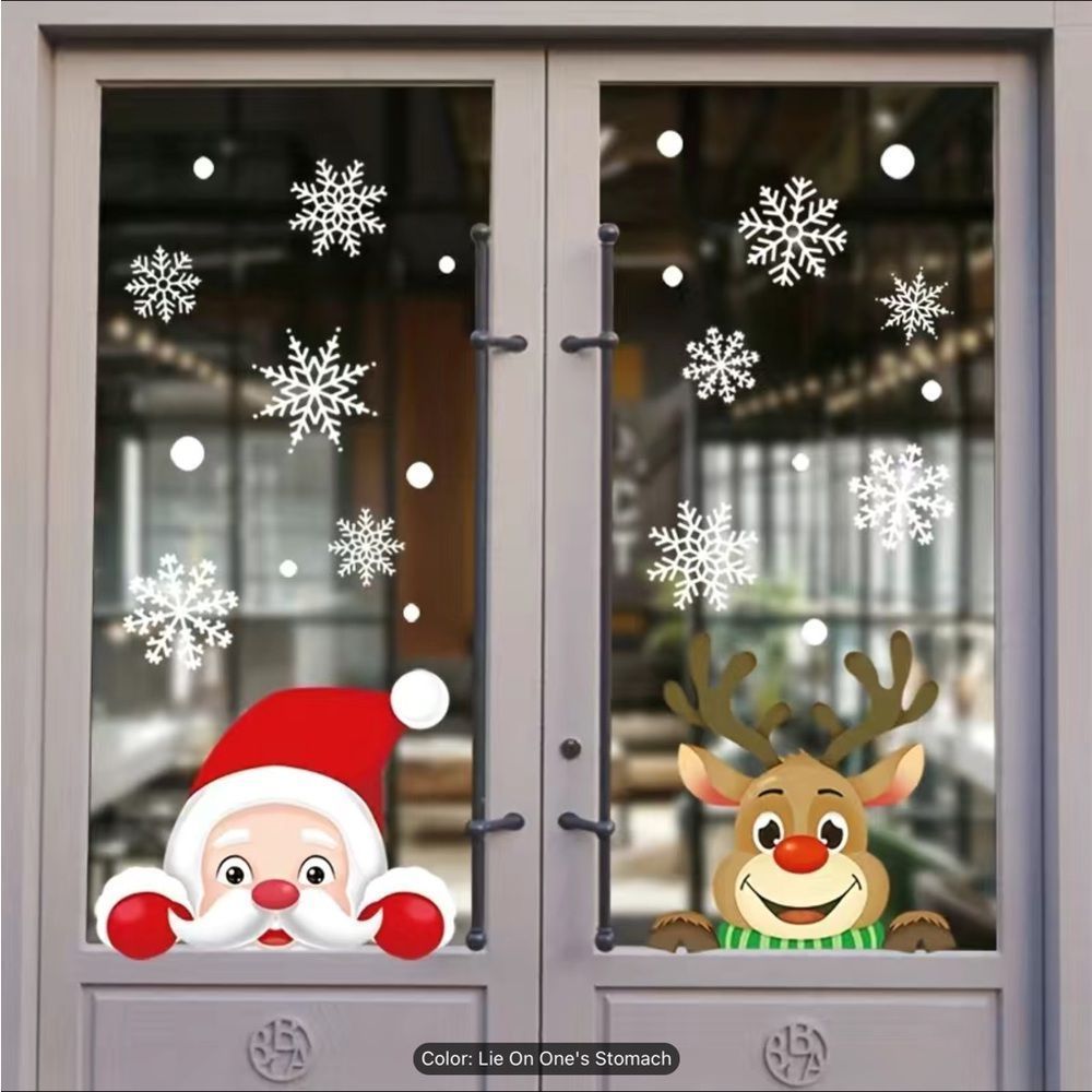 ❄️NWT❄️NEW 2 CHRISTMAS WINDOW + SNOWFLAKE DECALS ❄️ - Picture 8 of 8